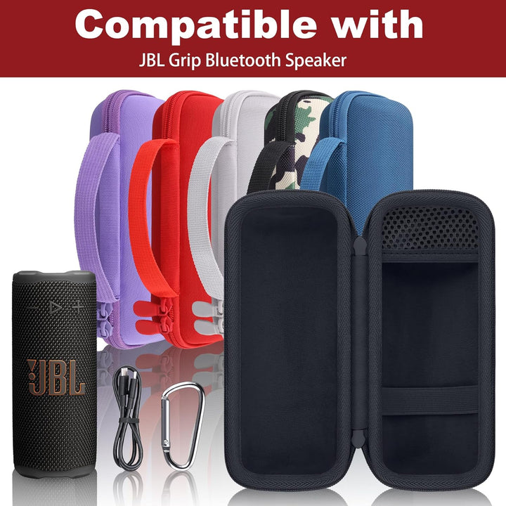 co2CREA Tasche für JBL Grip Kompakter Bluetooth Lautsprecher Hülle Case Etui Tragetasche Rot, Rot