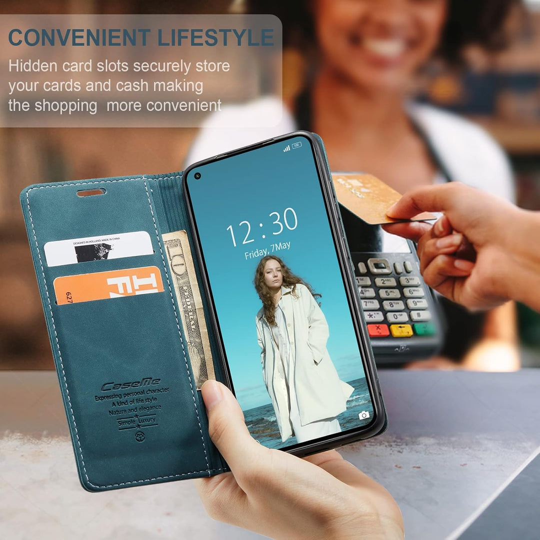 Handyhülle für Xiaomi Mi 11 Lite 4G / 5G / 5G NE Hülle, Premium Klapphülle Leder Schutzhülle Klappba