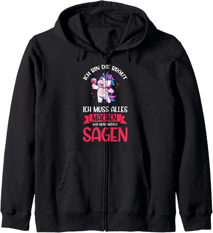 Junggesellenabschied Braut Lama Frauen Kapuzenjacke