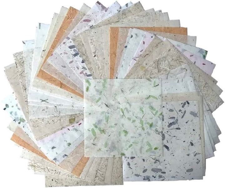 50 Blatt gemischte Farben, 20.3x20.3 cm, quadratisches Origami-Papier, Kunst-Faltpapier, Dekorations