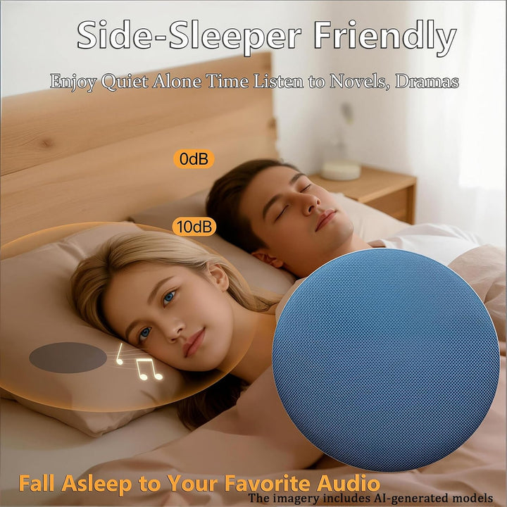 Kissenlautsprecher Bluetooth, 3-Geschwindigkeits Smart Timer, Mini Kopfkissen Lautsprecher mit Bluet