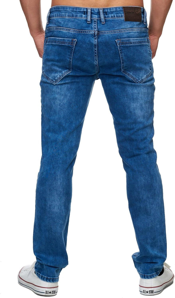 Tazzio Jeans Slim Fit Herren Jeanshose Stretch Designer Hose Denim 16533 29W / 30L Blau, 29W / 30L B