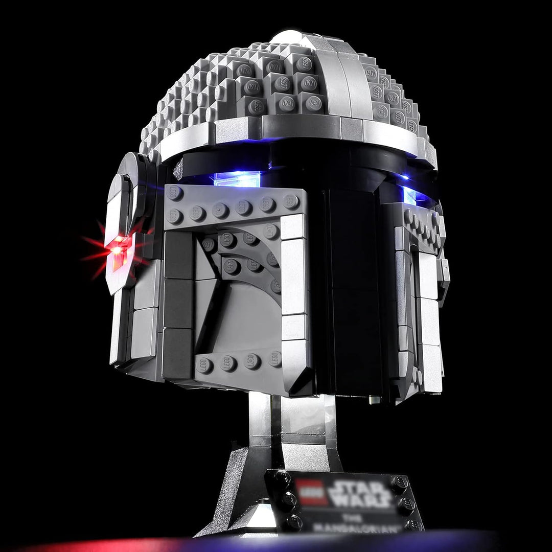 BRIKSMAX Led Beleuchtungsset für Lego Star Wars Mandalorianer Helm - Compatible with Lego 75328 Baus