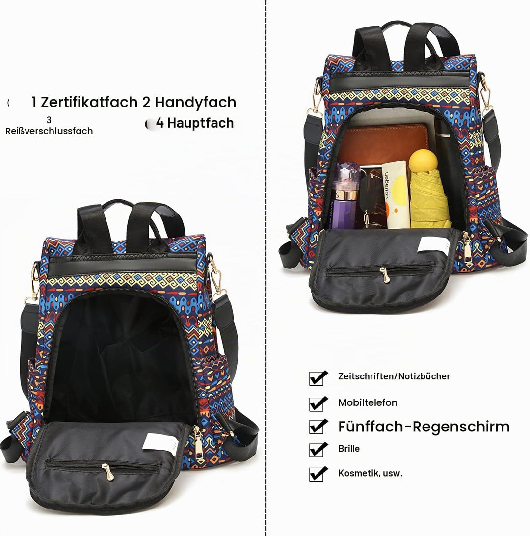 Damen Rucksack Anti Diebstahl Umhängetasche Multifunktions Schultaschen 8864-m266-c, 8864-m266-c