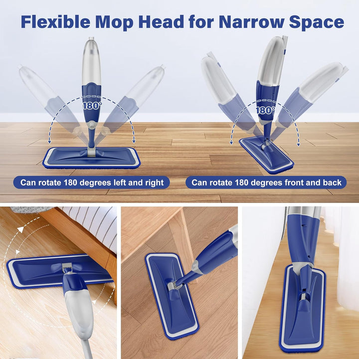 Sprühwischer Bodenwischer mit Sprühfunktion, Wischmopp mit Sprühfunktion Wischer Boden Spray Mop mit
