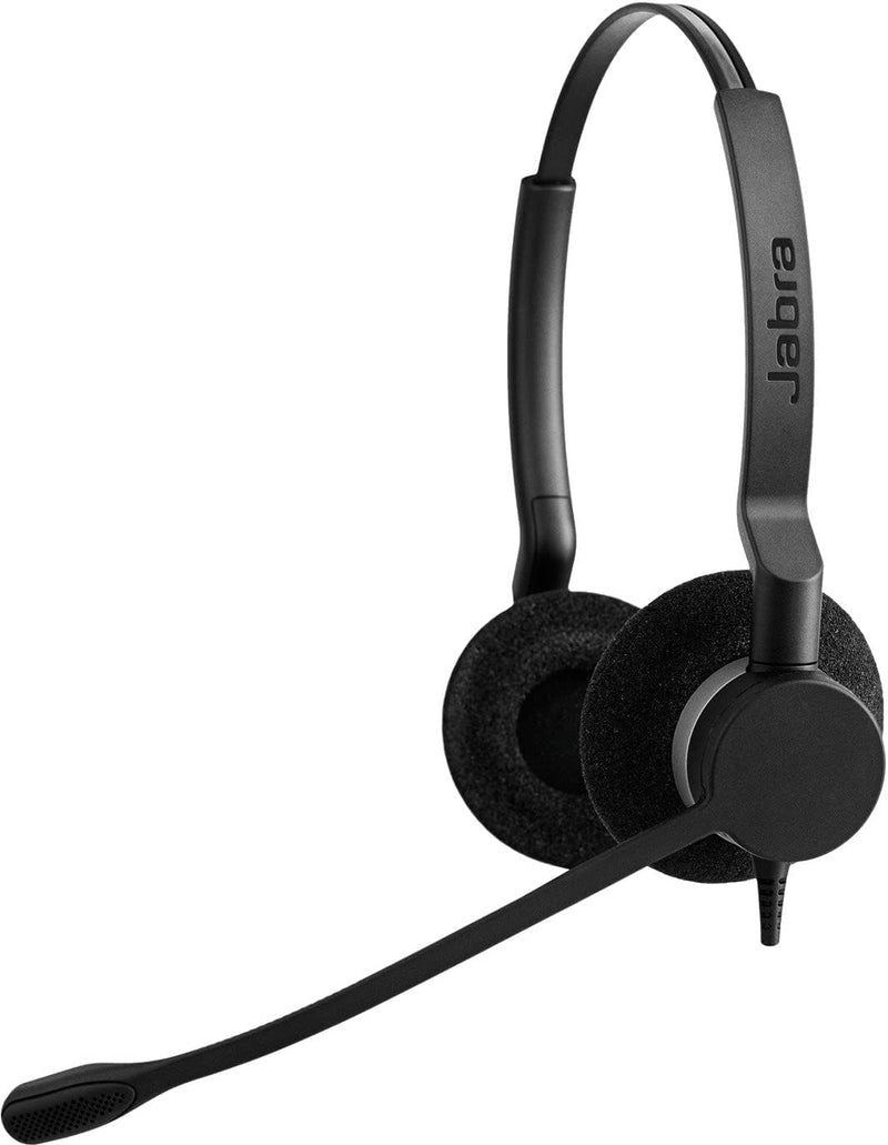 Jabra Biz 2300 QD On-Ear Stereo Headset mit Schnelltrennkupplung - Noise Cancelling Kabel-Kopfhörer