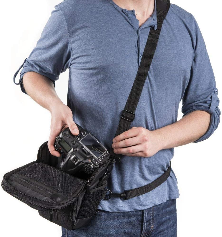Baxxtar PRO NOVO SLR Kameratasche Colt-Tasche schwarz (Schulter-Beckengurt Gurttunnel) Kompatibel mi