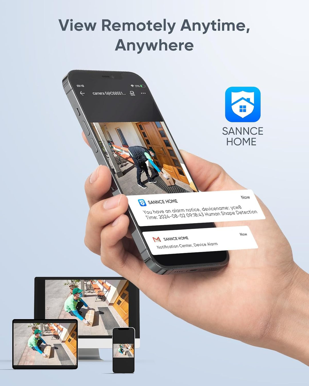 SANNCE 8CH 1080P DVR Recorder CCTV Sicherheitssystem Digitales Video H.264 HDMI Unterstützung Audio