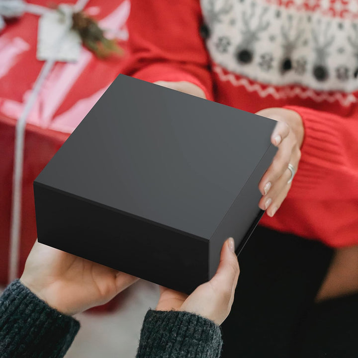 JiaWei Geschenkbox 1 Stück, 38.5x35x12.8 cm Geschenkkarton mit Magnetisch Deckel, Grusskarten &amp; Gesc