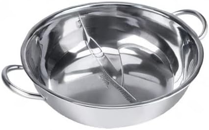 Hot Pot Kocher, 30/32 cm Mandarine Ente Topf Küche Kasserolle Suppe Kochen Werkzeug Edelstahl Dual H