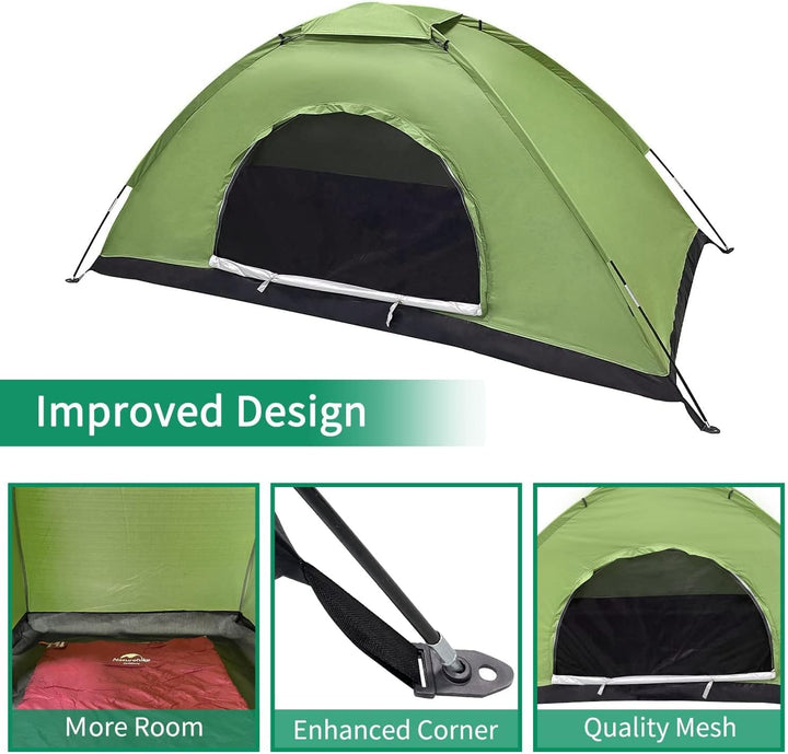 Zelt 2 Personen Wasserdicht, Ultraleicht Camping Zelt, Einfaches Einrichten 2 Mann Zelt Kleines Pack