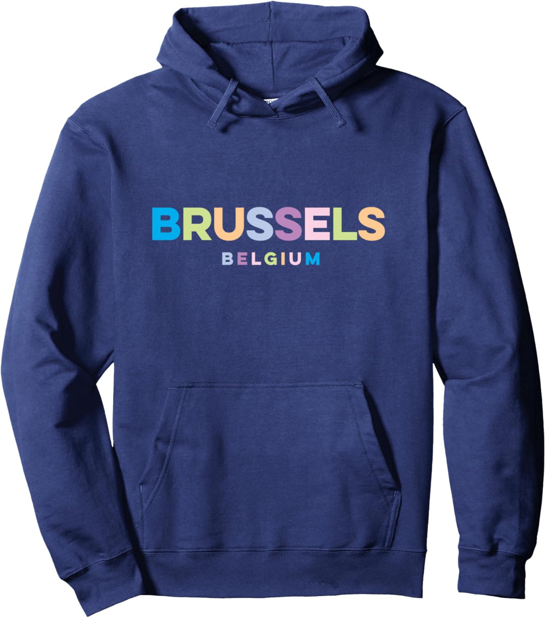 Brussels Belgium bunt Pullover Hoodie