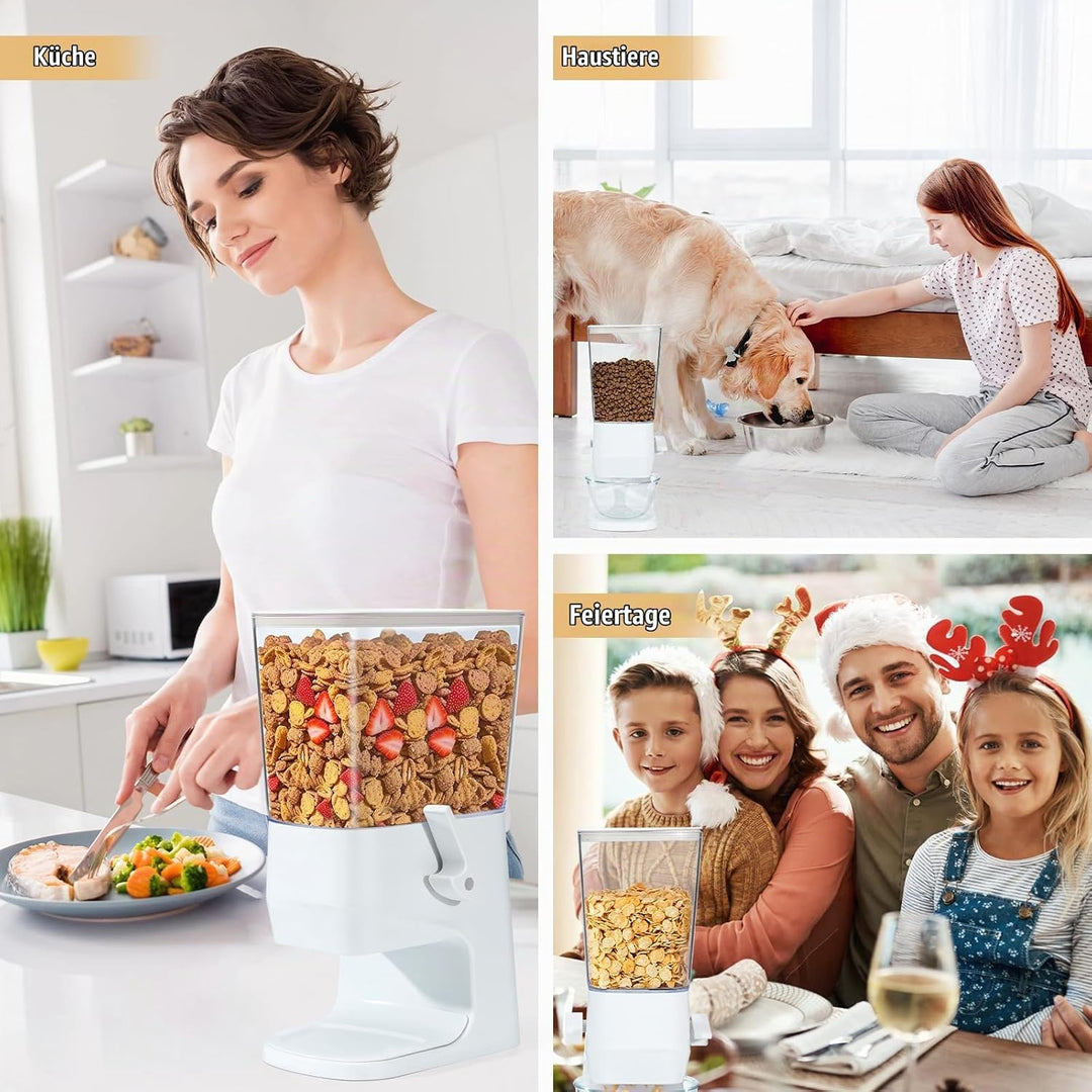Tokokimo Müslispender, Zerkleinert Keine Cerealien Beim Ausgeben, 3,2L Cereal Dispenser &amp; Cornflakes