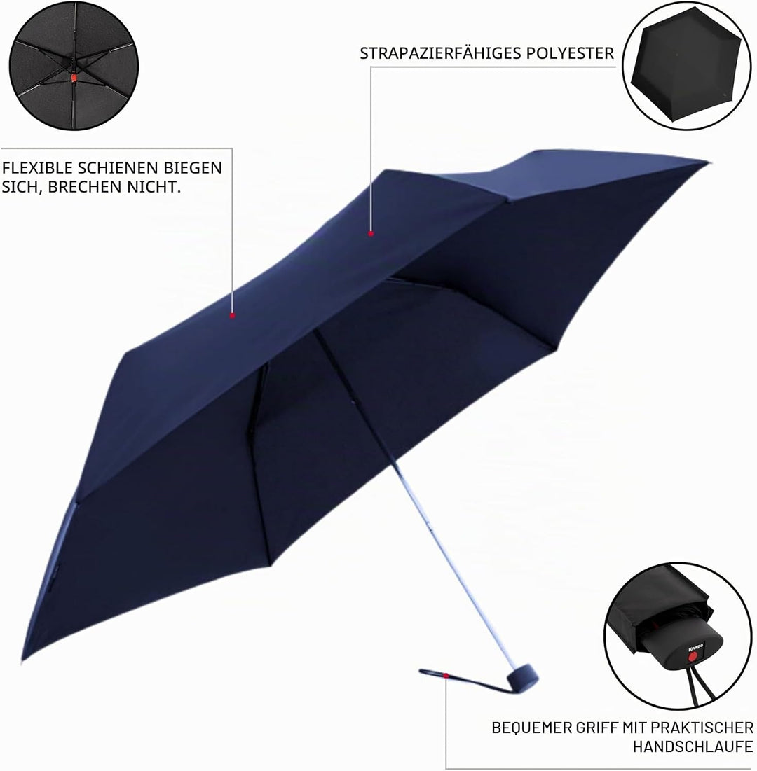 Knirps Taschenschirm AS.050 Slim Small Manual - Der flachste Knirps - Superleicht - Klein und kompak