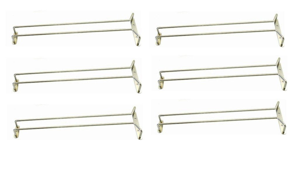 Unbekannt Gläserschiene 60 cm verchromt - 6 Stück