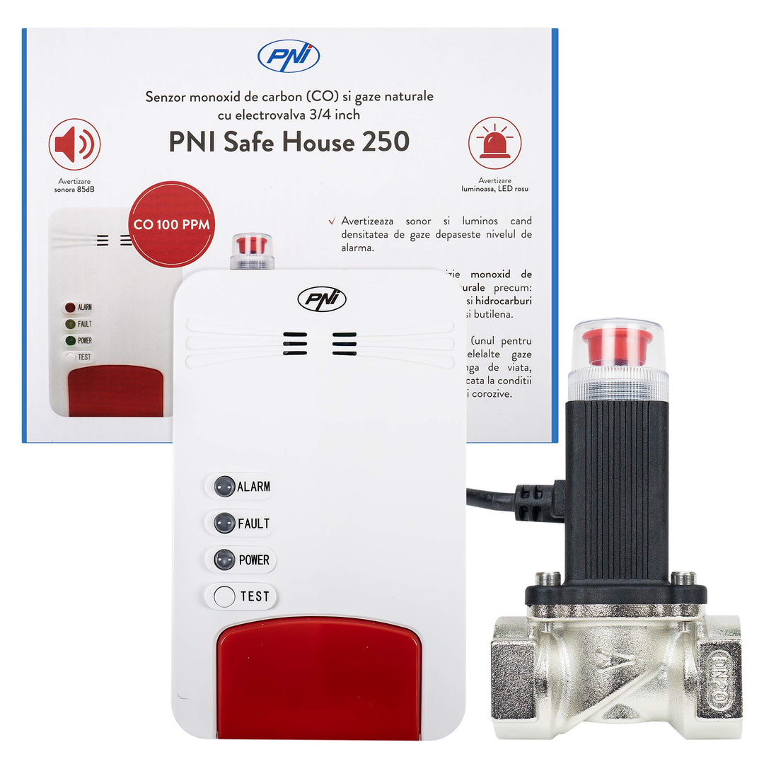 PNI Safe House Dual 250 Kit mit 2 Sensoren und 3/4 Zoll Magnetventil