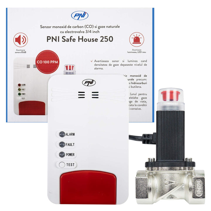 PNI Safe House Dual 250 Kit mit 2 Sensoren und 3/4 Zoll Magnetventil