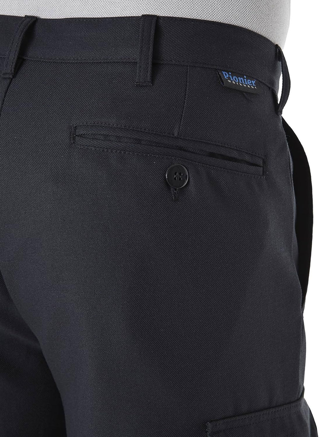 Pionier ® workwear Herren Cargohose mit Gummizug in schwarz (Art.-Nr. 8302) Grösse 52 Schwarz 52, Sc