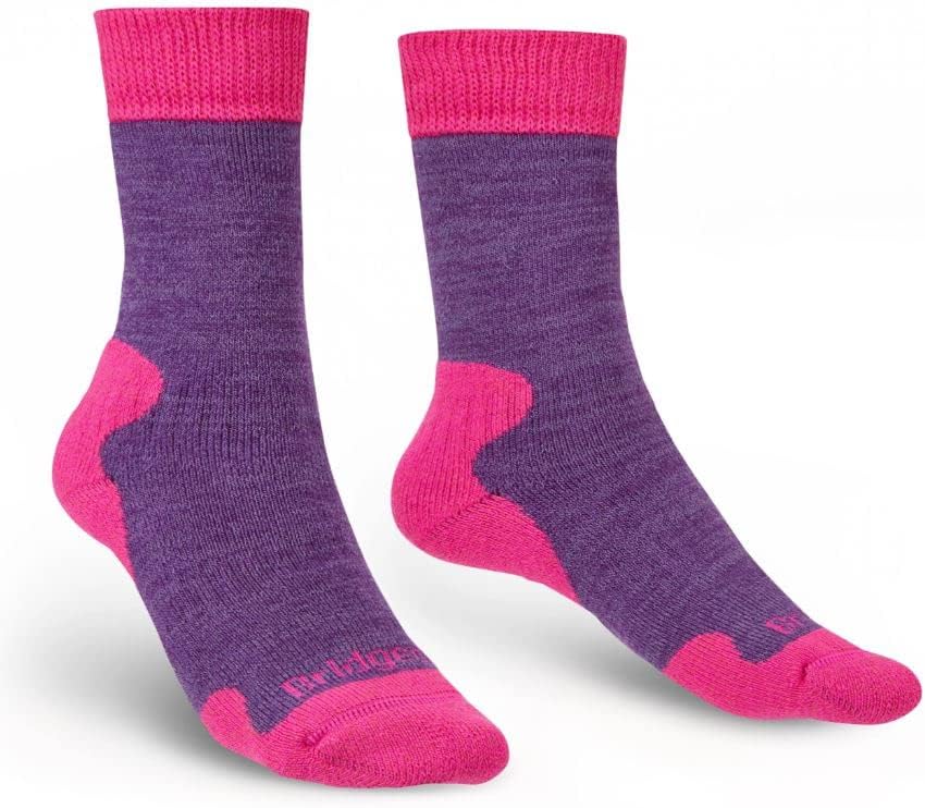 Bridgedale Unisex 710623/281/M Socken, Violett-Purple Marl, M