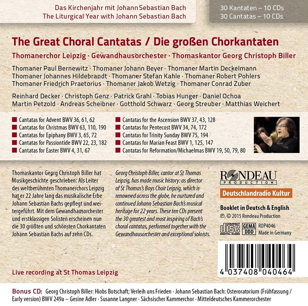 J.S. Bach: Die grossen Chorkantaten, Audio-CD