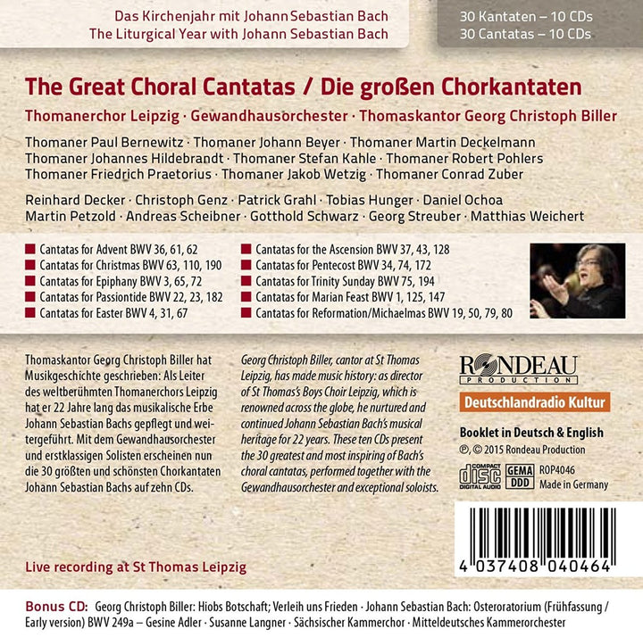 J.S. Bach: Die grossen Chorkantaten, Audio-CD