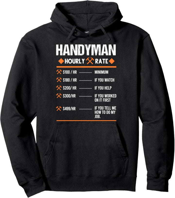 Handyman Stundensatz Handyman Pullover Hoodie