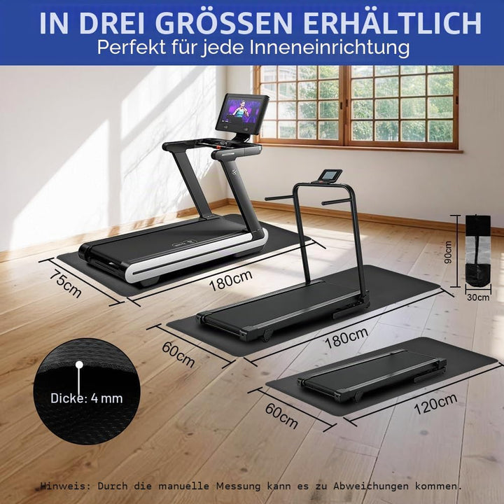 DiULi Yogamatte, Bodenschutzmatte Fitnessgerät Fitnessmatte mit Tragegurt und Tasche, für Pilates, W