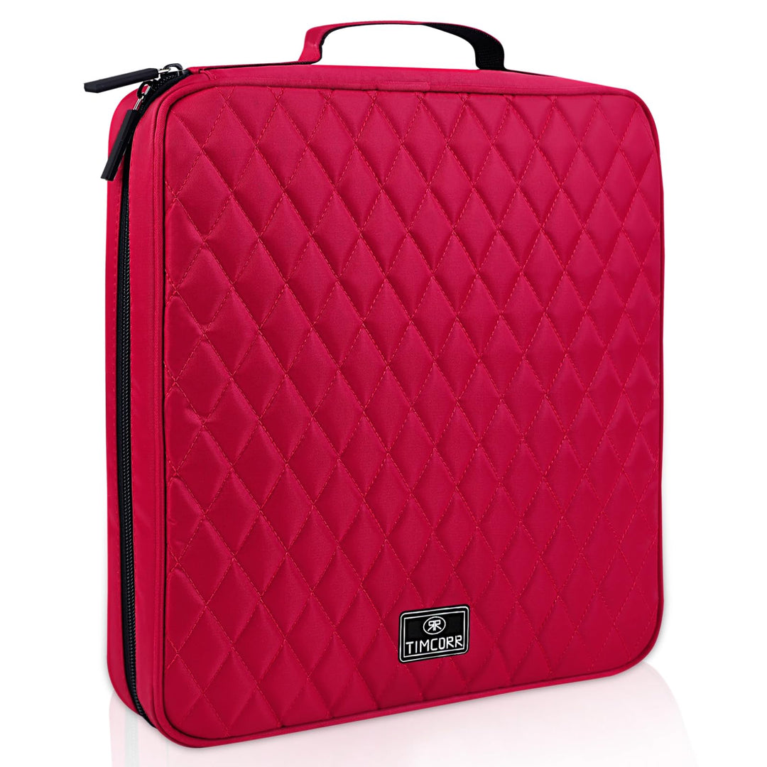 TIMCORR CD-Hülle, DVD-Halter, Aufbewahrung: 160 DVD-Hüllen, Organizer, tragbare Brieftaschen-Aufbewa
