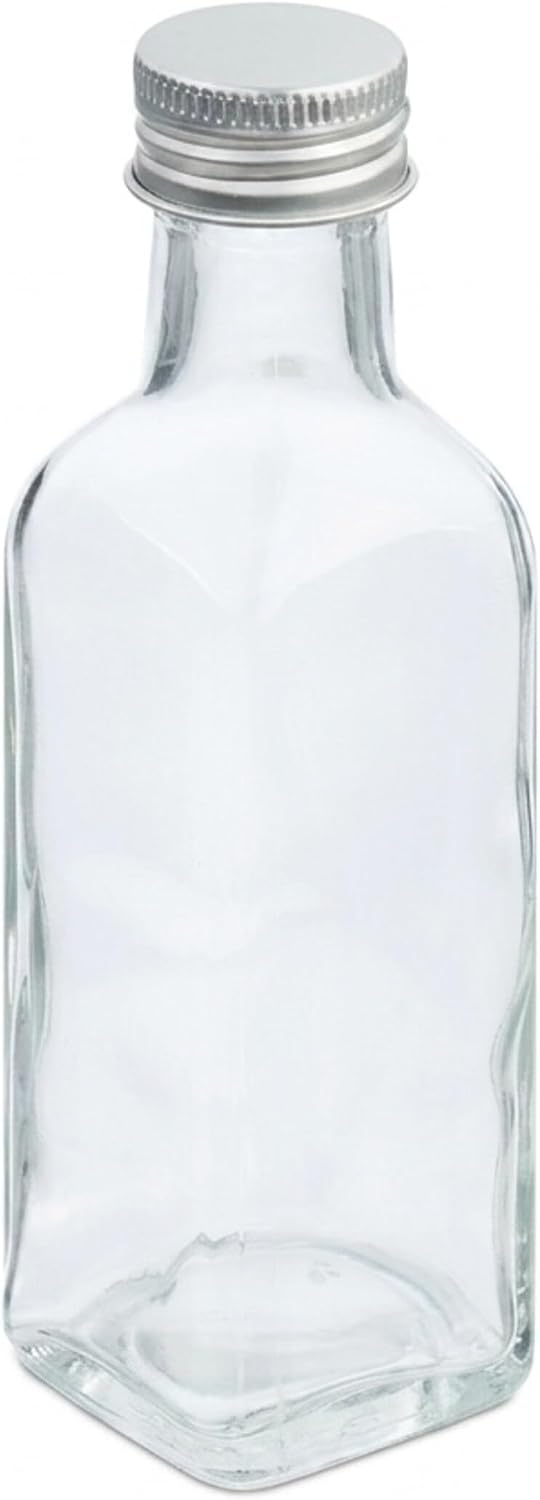 Relaxdays kleine Flaschen, 16er Set, 100 ml, Glasflaschen zum Befüllen, Schraubverschluss &amp; Korken,