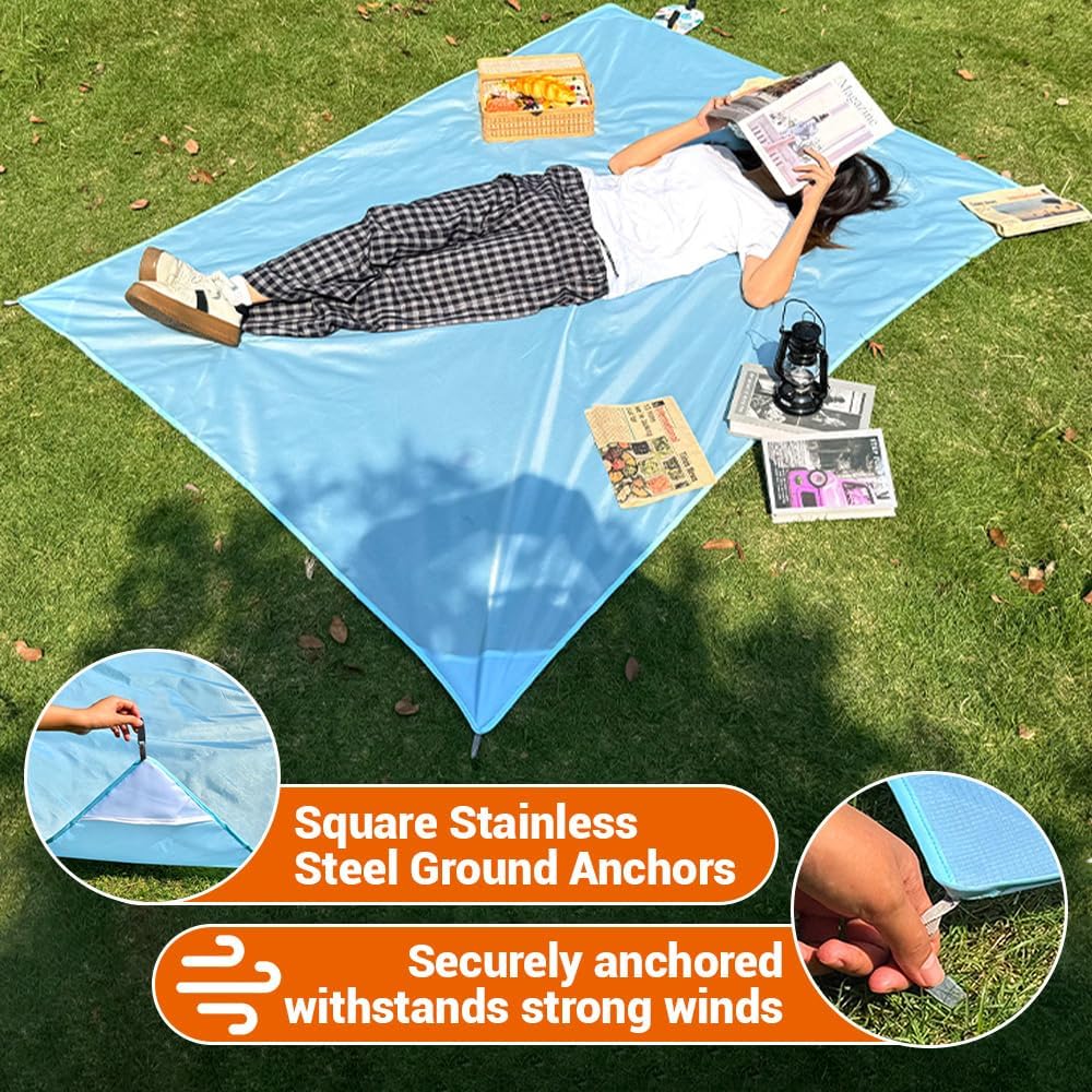 Picknickdecke wasserdicht, 150 x 100 cm Mini picknickdecke, Wasserdicht und schmutzabweisend, Ultral