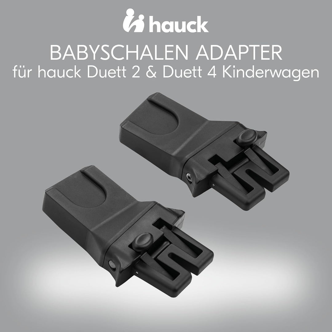 hauck Adapter Kompatibel mit Duett 2 & Duett 4 Geschwisterwagen sowie Ausgewählte Babyschalen von Ma