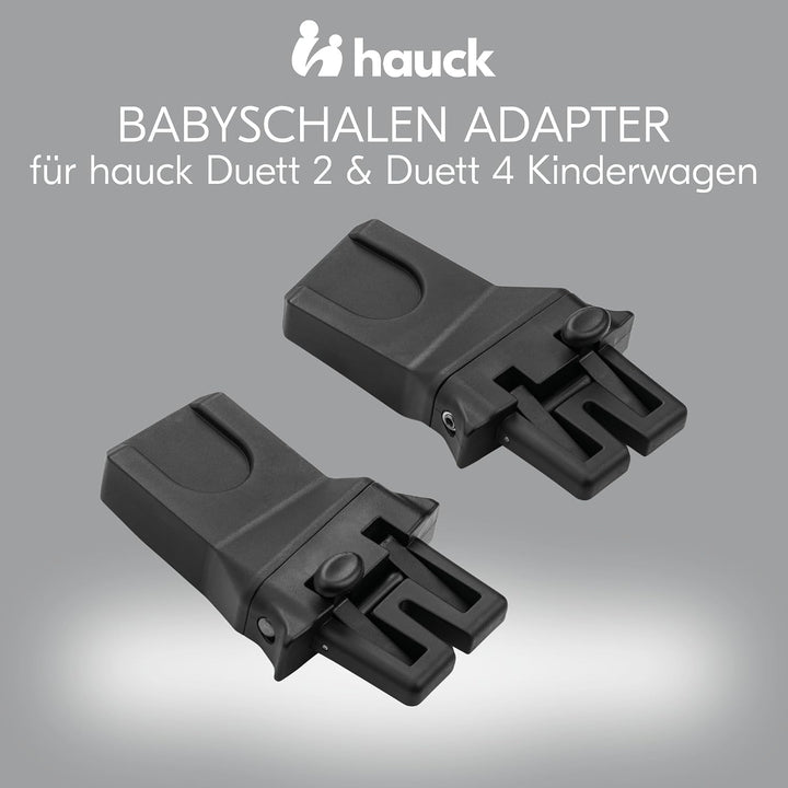 hauck Adapter Kompatibel mit Duett 2 & Duett 4 Geschwisterwagen sowie Ausgewählte Babyschalen von Ma