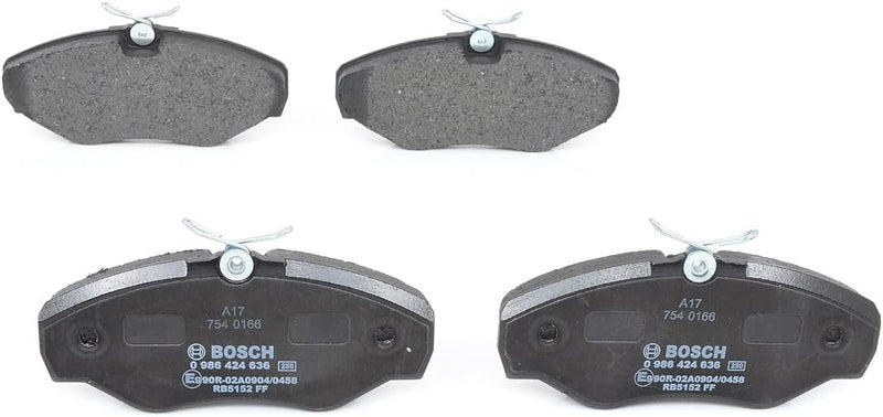 Bosch BP355 Bremsbeläge - Vorderachse - ECE-R90 Zertifizierung - vier Bremsbeläge pro Set