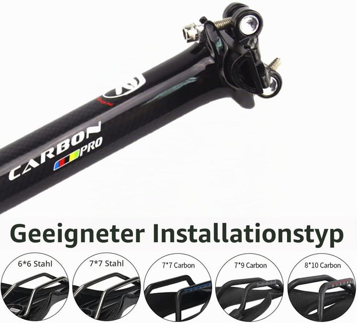 RXL SL PRO Vollcarbon Sattelrohr Fahrrad Sattelrohr MTB Radsport Sattelstütze Fahrradteile Carbon Sa