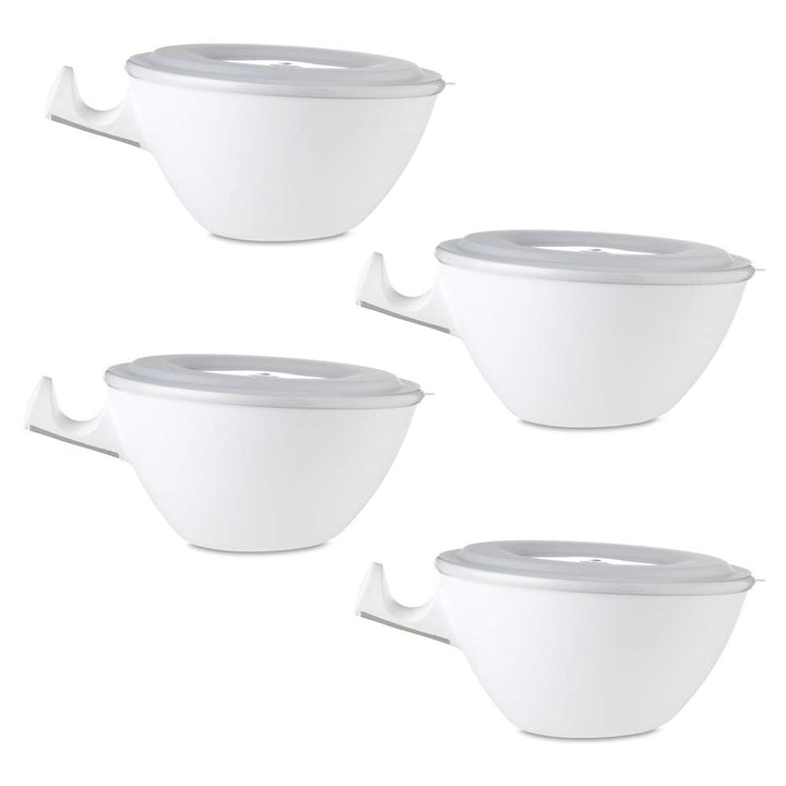 Mepal Loomm ESS Schale Porzellan Kunststoff (weiss 4er Set)