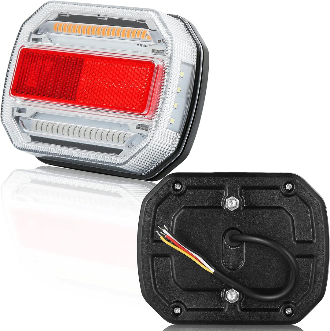 DARKGUARD Rückleuchten für Anhänger LED 10-30V,2 pcs E9 Rücklicht Anhänger KFZ Led 12V, LED Anhänger