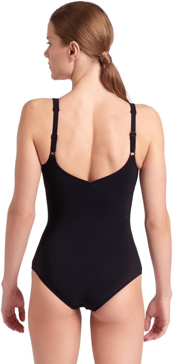 Arena Damen W Jewel One Piece Low C Cup R One Piece Swimsuit 36 Black-white, 36 Black-white