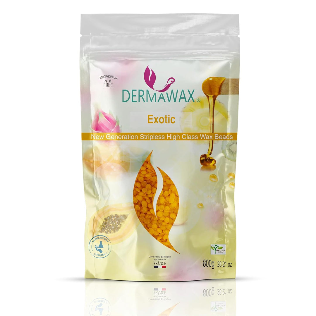 800 Gramm Dermawax Exotic Hypoallergen Waxing Perlen zur Haarentfernung Augenbrauen Gesicht Intim Bi