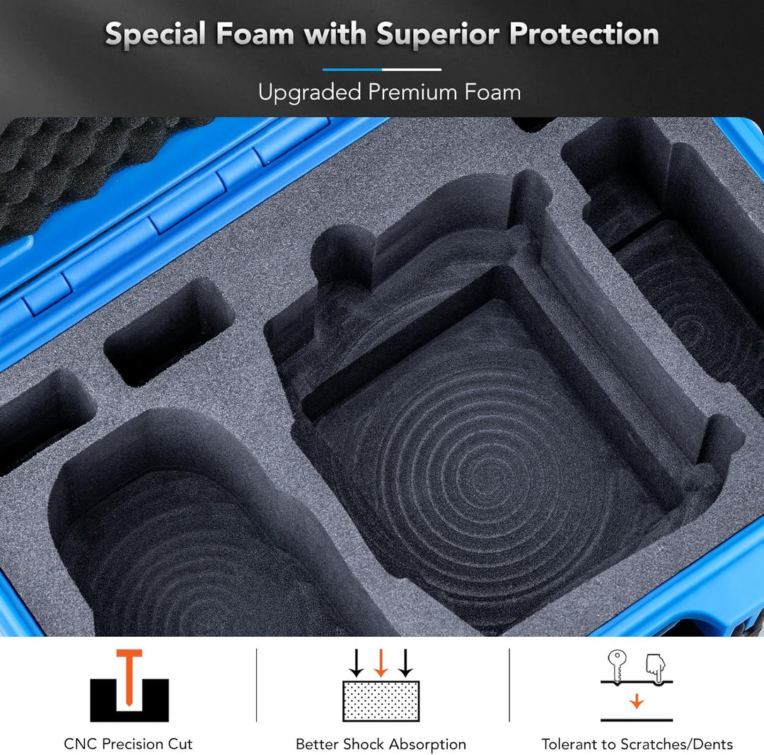 Lykus Titan MM510 Wasserdicht Tasche/Koffer/Case für DJI Mini 5 Pro und RC2/RC-N3,Unterstützt 7 Akku