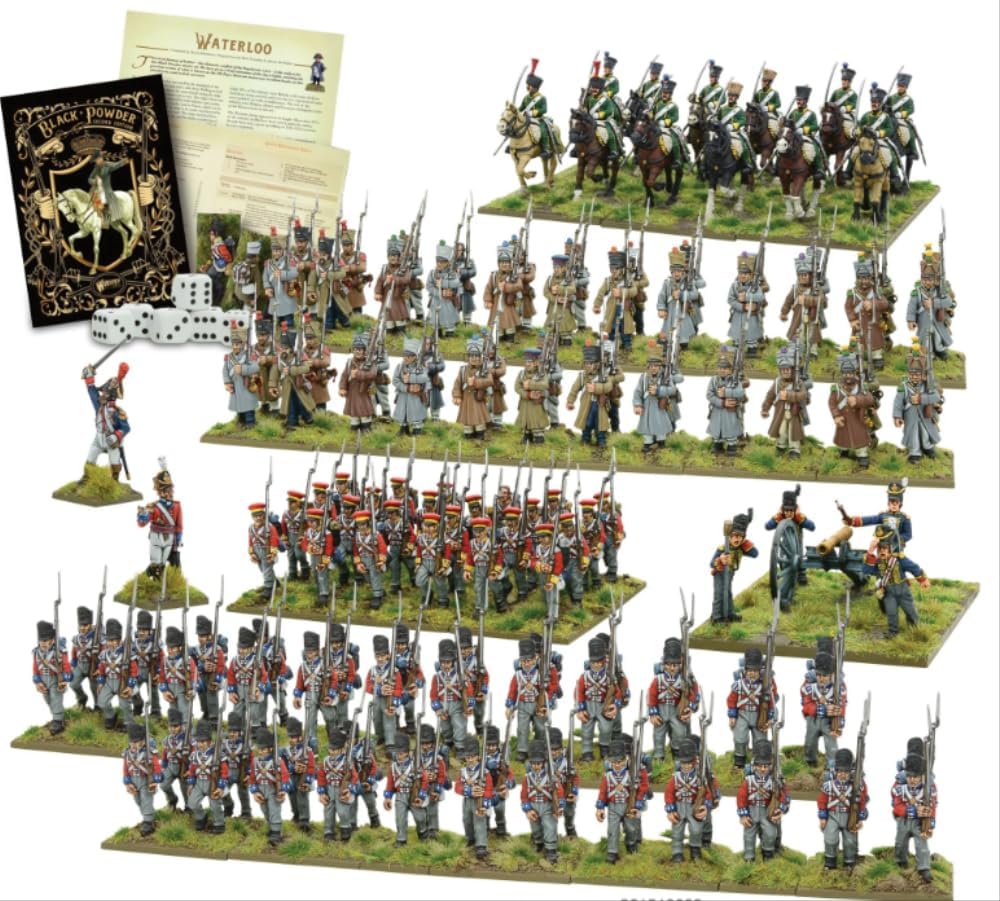 Warlord Games 301510002 Waterloo Second Edition Starter-Set Zubehör, unlackiert