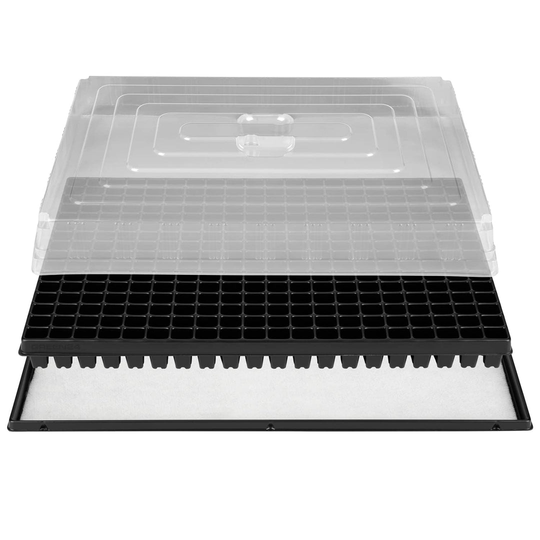 GREEN24 MegaPonic MP320 Zimmer-Gewächshaus gross XXL Plus mit automatischer Bewässerung, Profi Anzuc