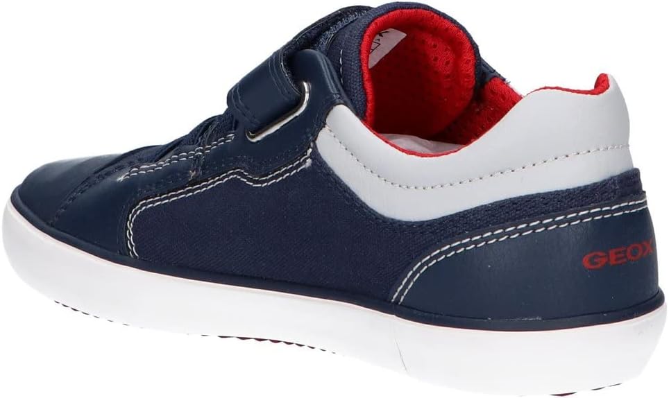 Geox Mädchen J Gisli Girl Sneaker 30 EU Navy Red, 30 EU Navy Red