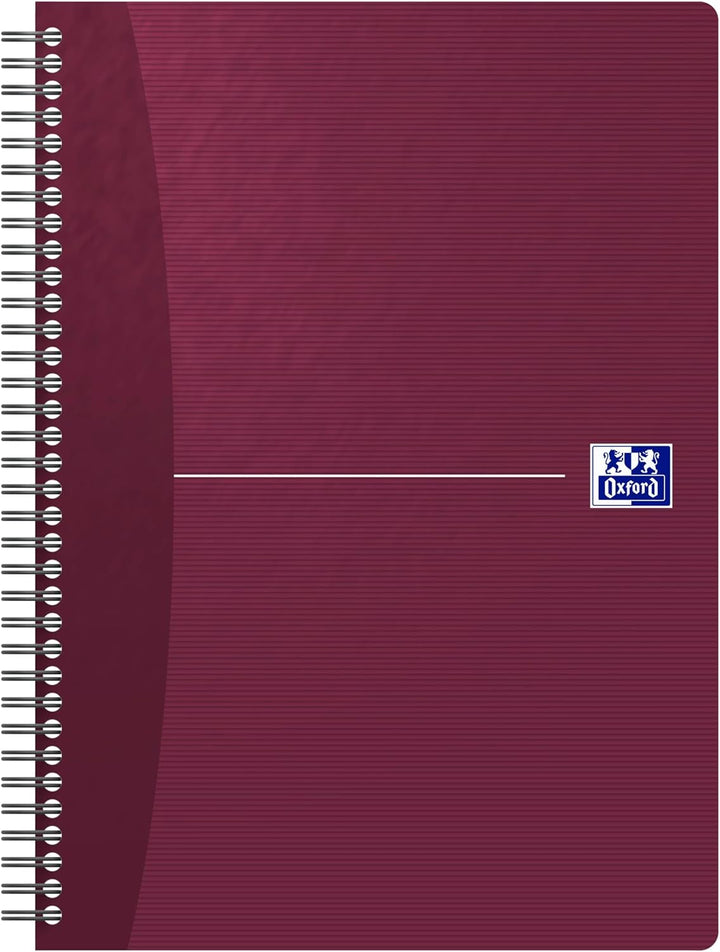 Oxford Spiral-Notizbuch B5, punktkariert, 180 Seiten, 4 Farben, 5 Stück, punktkariert
