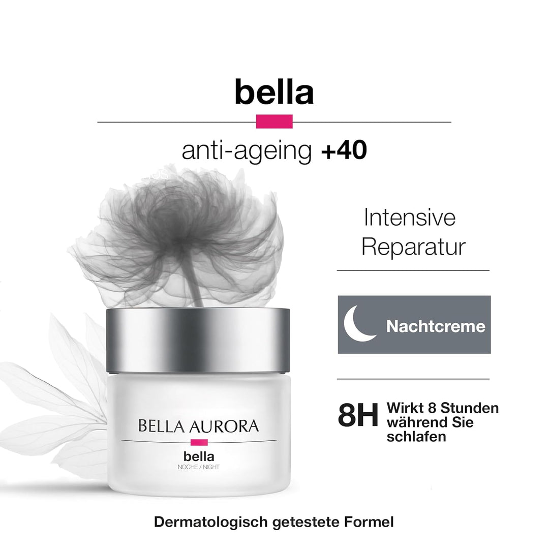 BELLA AURORA - Restrukturierende und Reparierende Anti Aging Nachtcreme gegen Pigmentflecken 50 ml,