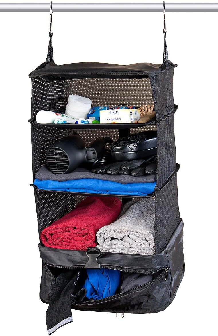 Xcase Koffer Regalsysteme: 2er-Set XL-Koffer-Organizer, Packwürfel zum Aufhängen, 30 x 64 x 30 cm (O