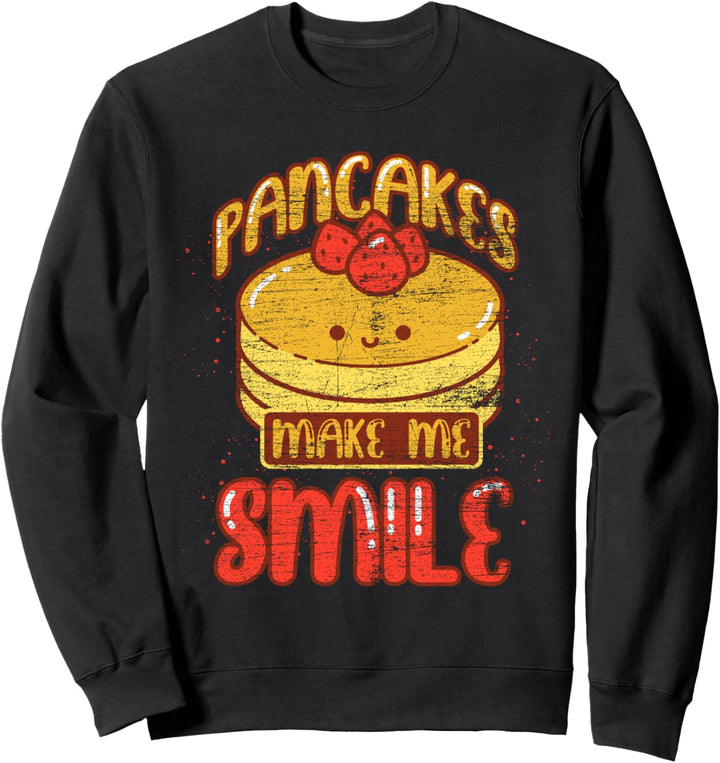 Kawaii Pfannkuchen Feinschmecker Frühstück Food Lover Pfannkuchen Sweatshirt