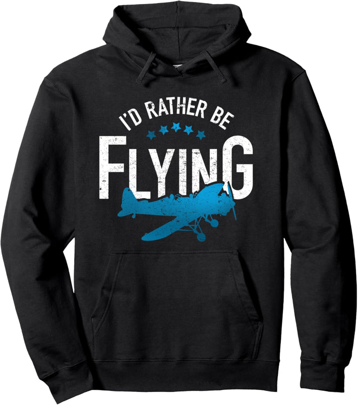 Id Rather Be Flying Flugzeug-Pilotgeschenke für Flugzeuge. Pullover Hoodie