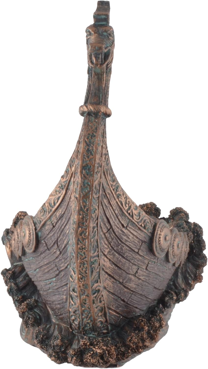 VOGLER Joh. Vogler GmbH Wikingerschiff als Weinflaschenhalter, Aus Kunststein angefertigt, von Hand