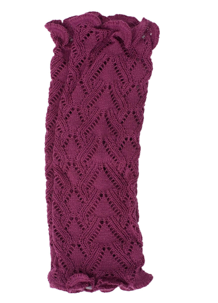 Invero, Merino Armstulpen Missy Uni, 100% Wolle Zyklam, Zyklam