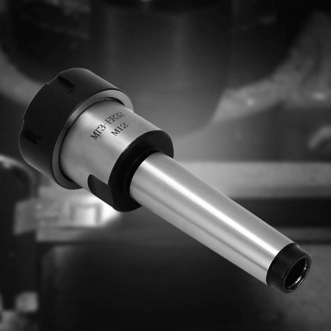 Spannzangenhalter, 1 Stück MT3 ER32 M12 Spannzangen-Morsekegelhalter + 6 Stück ER32 Federzangen CNC-